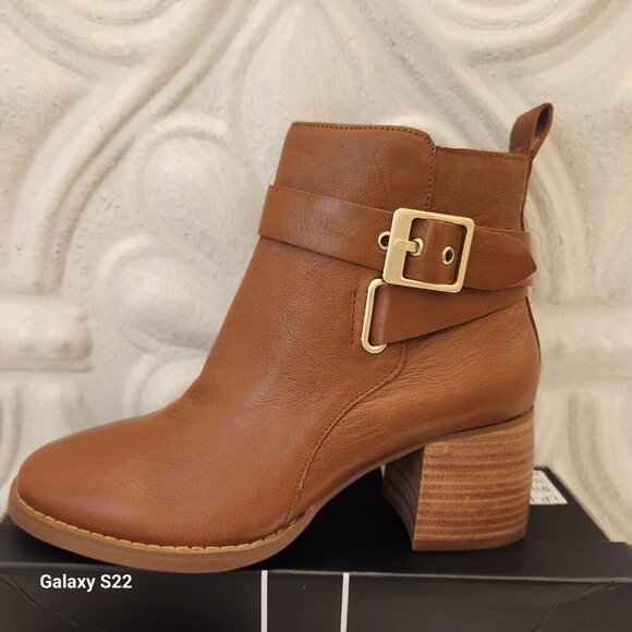 LiverPool Leather Boots "Encino" Pecan. NIB. Size 9.5 - Picture 2 of 12